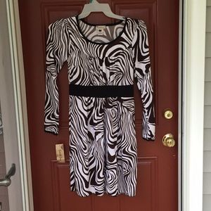 Zebra printed dress